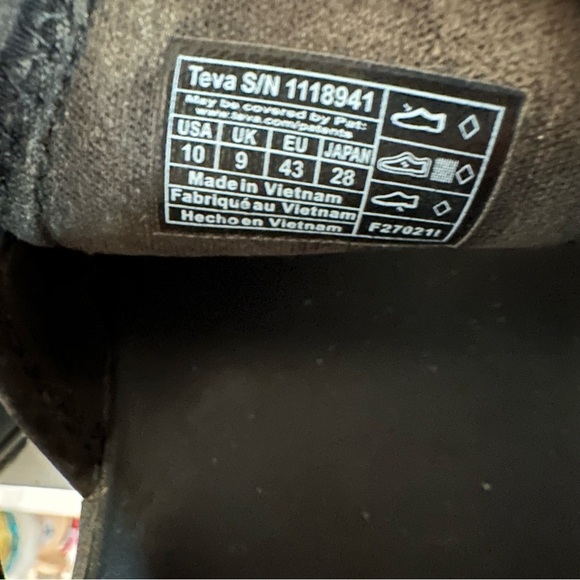 Teva 10  Flintwood Black Outdoor Hiking Walking Sandal - Picture 10 of 11